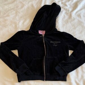 Juicy Couture Black Velour Hoodie